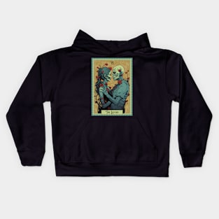 The Lovers Tarot Card - Zombie Edition Kids Hoodie